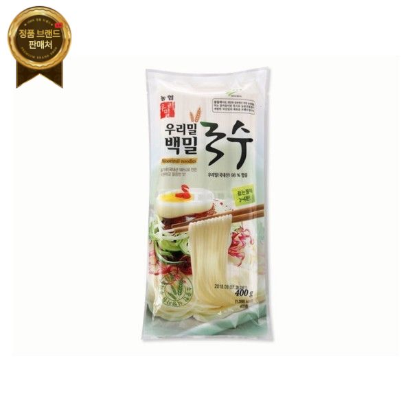 우리밀농협 국수 백밀국수 400g 5개 옛날국수 소면 중면