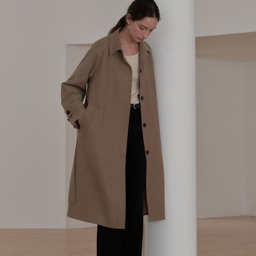 공드린 marche trench coat camel