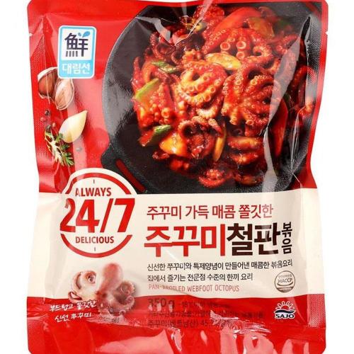 사조대림 쭈꾸미 철판볶음 350G 사조대림 쭈꾸미 철판볶음 해물볶음류 수산가공식품