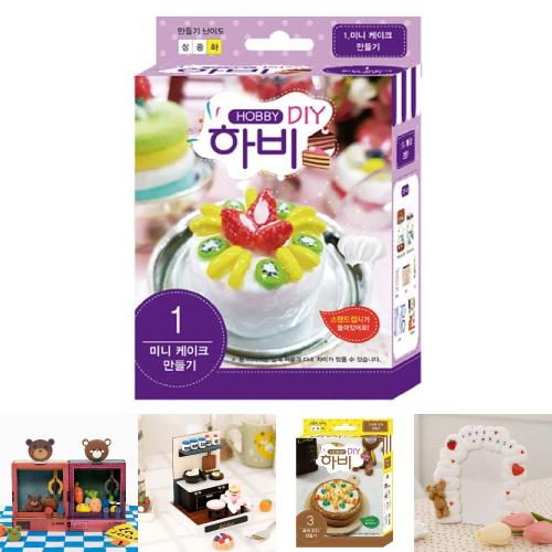 토단 하비 DIY 1 - 미니케이크 만들기 칼라 점토 색 클레이 클래이 컬러 놀이 공예 유아 찰흙 미술용