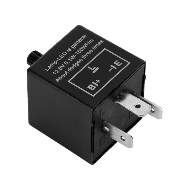 조정 가능한 LED 점멸기 릴레이 방향 지시등 오토바이 모토 액세서리 0 1PC 12V 3 핀 1W-150W