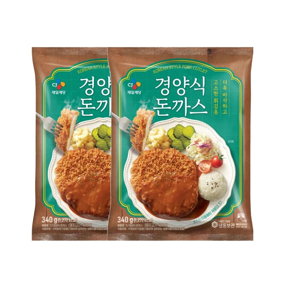 CJ제일제당 CJ 한입크기 초간단조리 CJ 경양식돈까스 340g 야식안주 홈쿡