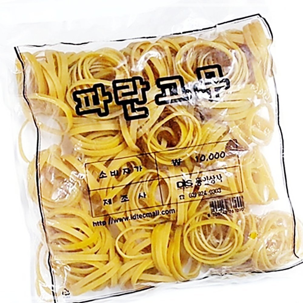 70x5mm 일반 고무밴드 칼국수 동인 10000 파란고무 GWCB0016