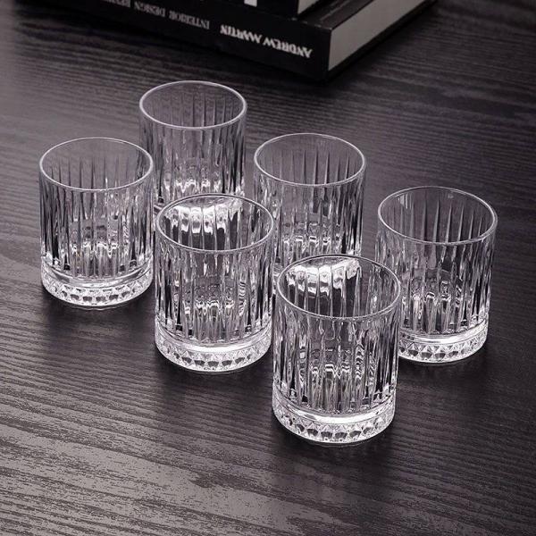 고급 크리스탈 글라스 와인잔 스트라이프 투투샷 바 노래방 맥주 가정용 독한 술잔 세트