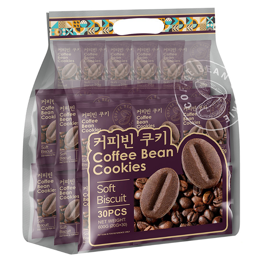 커피빈 쿠키 600g 대용량쿠키 개별포장과자 사무실간식 커피쿠키 20g 30개