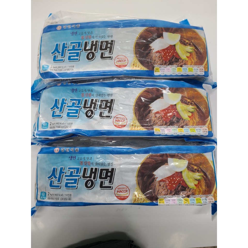 마이무 경원식품 산골메밀냉면 메밀냉면 사리 2kg 3개