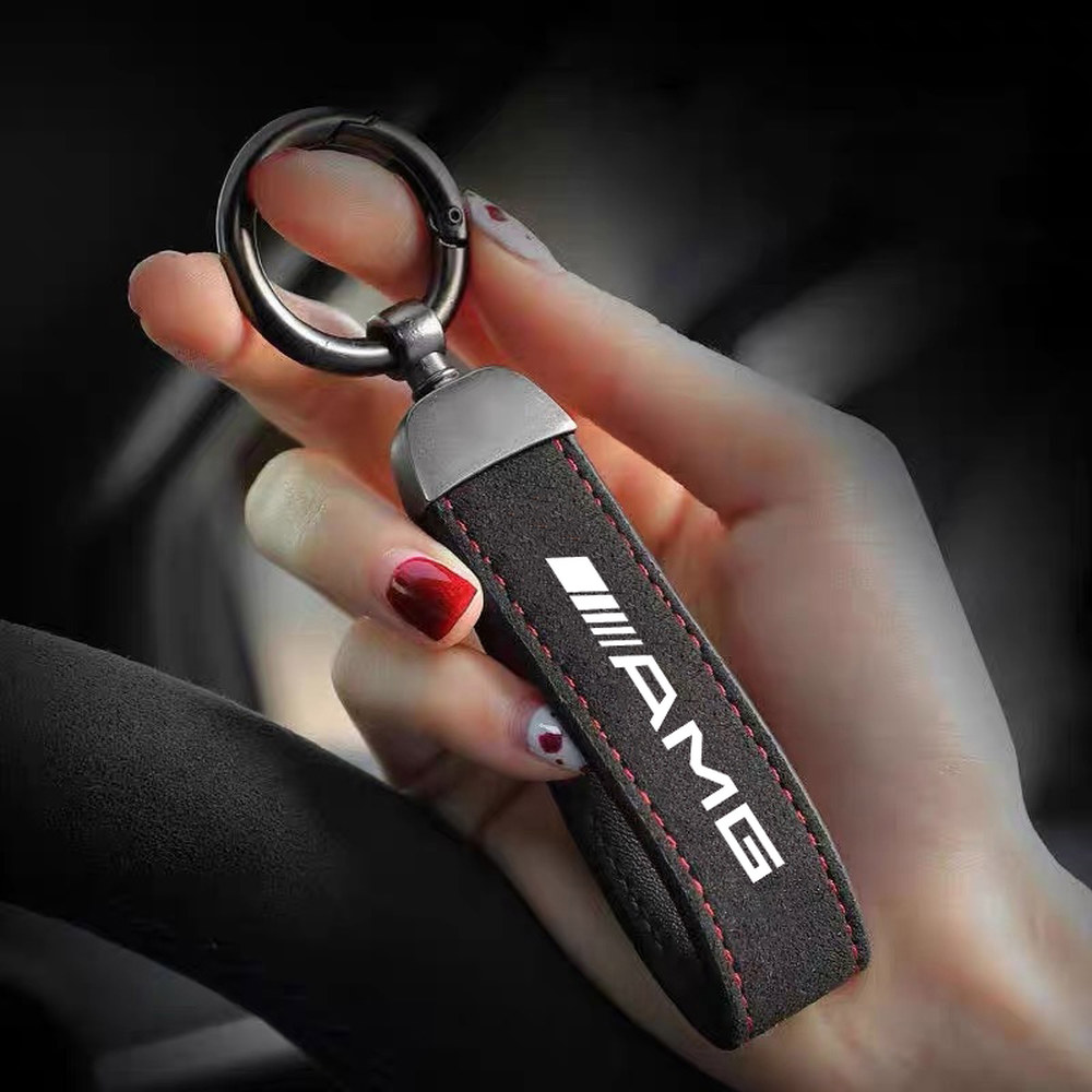 메르세데스 벤츠용 빈티지 가죽 자동차 키링 벤츠 AMG W206 W212 W464 W222 W204 W251 W213 W205 키체인 W2
