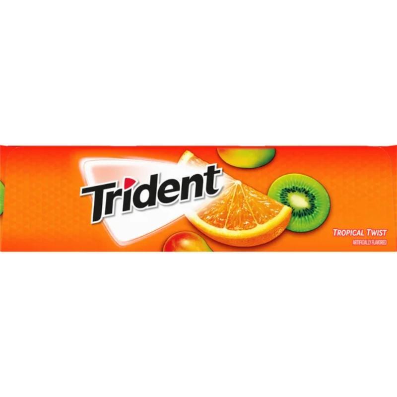 트라이던트 무설탕 껌 열대 과일 맛 14개입 15팩