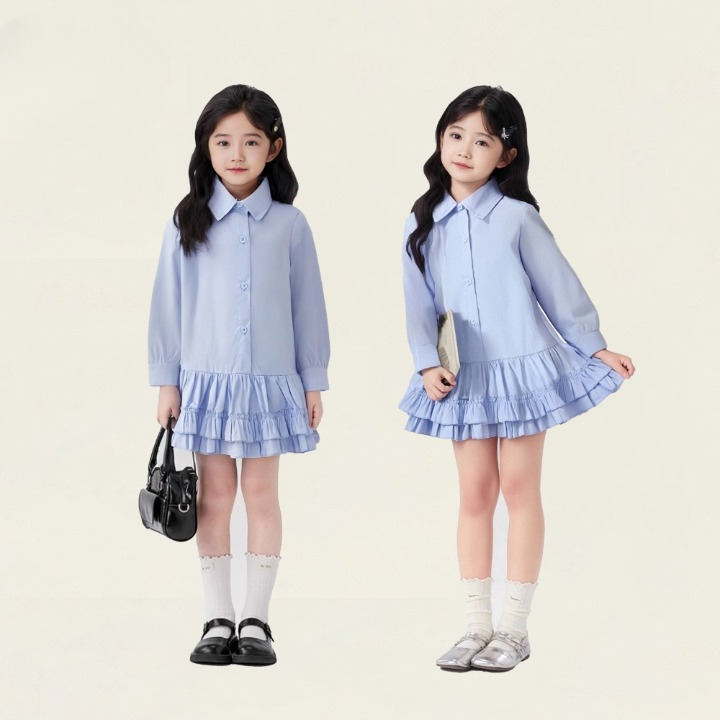 빛나는 키즈 나나샵 여아용 셔츠 원피스 120