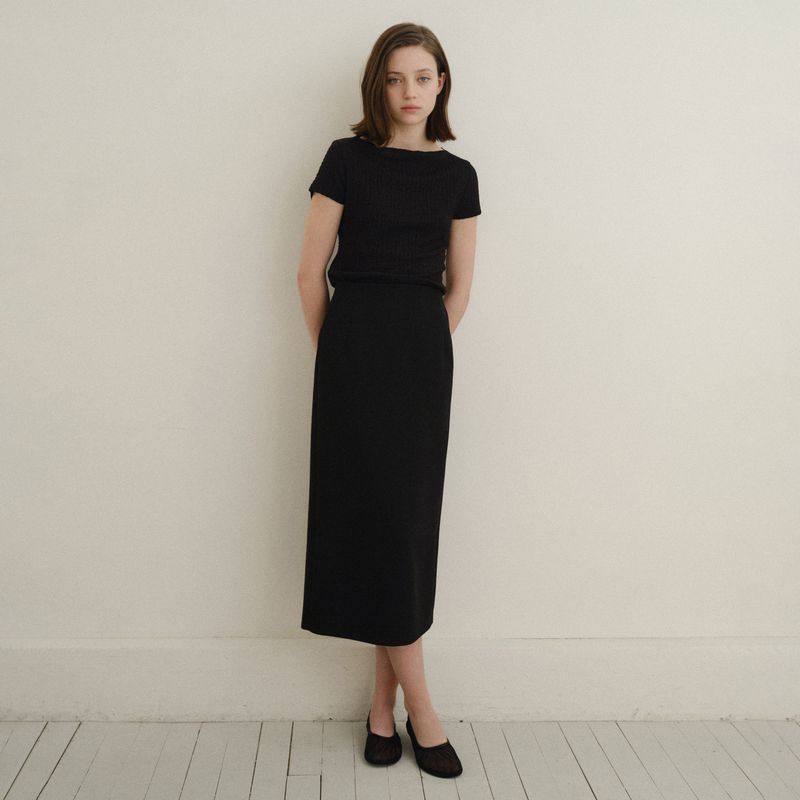 공드린 GONGDERINE 3rd Nia wool belted skirt M 3차