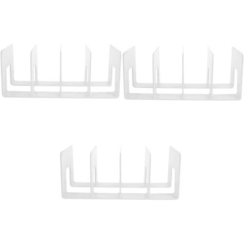 3pcs 보관 랙 폴더 선반 파일 캐비닛 문서 홀더 다기능 보관함 북 아크릴 As Shownx3pcs