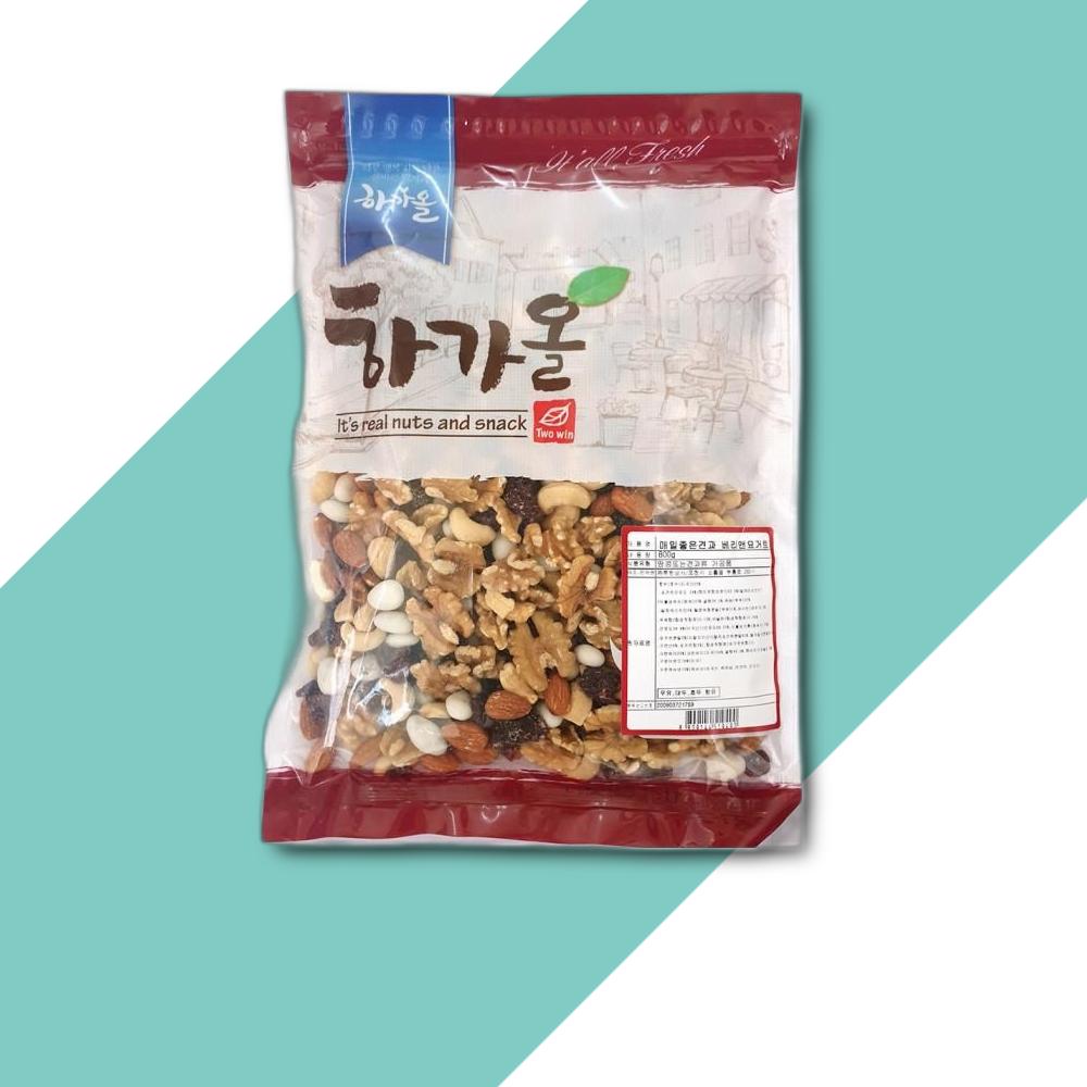 투윈상사 매일좋은견과베리앤요거트 800g 1개 베리요거트 믹스넛 너트믹스 호두 아몬드