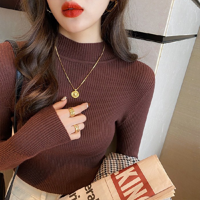 터틀넥 니트 폴라티 이너웨어 스웨터 목티 루즈핏 슬림핏 풀오버 레이어드 대학생 데일리 S 옵션03