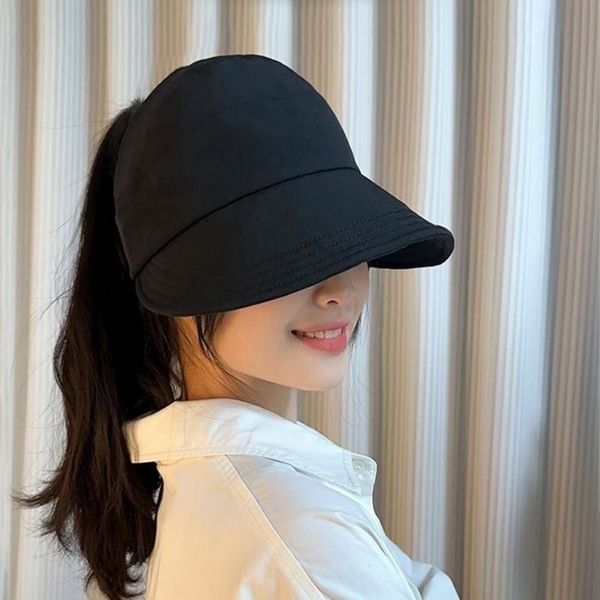 여성 2컬러 초경량 포니테일캡 썬캡모자 여름볼캡