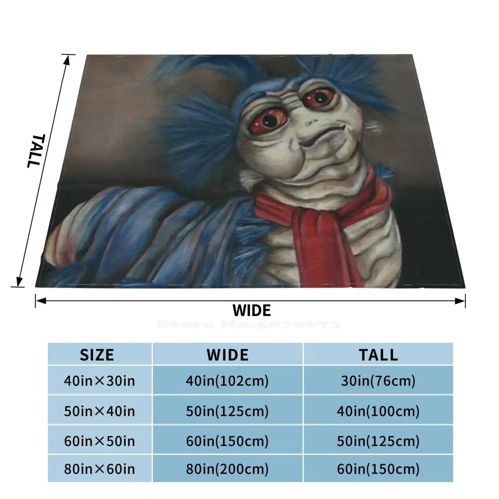 플란넬 담요 미로 웜 유화 디자인 엘로 자레스 고블린 킹 루도 1 Quality blanket