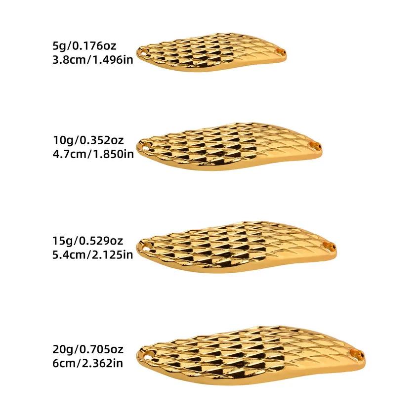 메탈 스피너 스푼 낚시 미끼 페스카 인공 가라앉는 바다 송어 파이크 배스 태클 1 B-5g-1 Hook