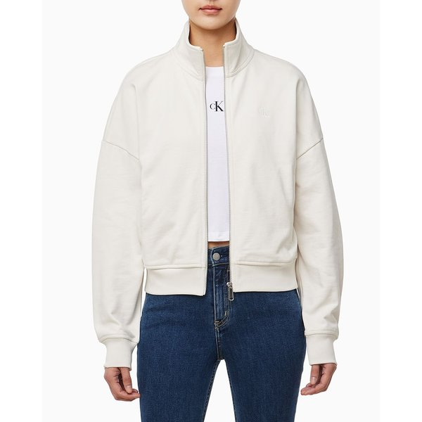 Calvin Klein Jeans 캘빈클라인 진 CK 여성 목넥 풀집 테리 자켓 YAS 47B233G