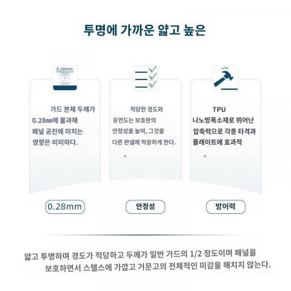 베를리오즈 가드 36-41 비접착 투명 왼손가락 스탬프
