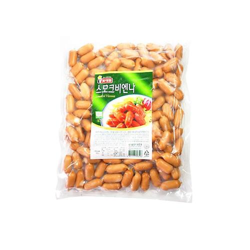 롯데푸드 롯데푸드 롯데햄 업소용 간식용 햄 코스트코 옛날 캠핑 소세지 스모크 비엔나 소시지 1kg 1개