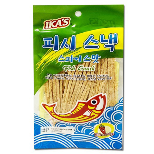 피시 스넥 스파이스맛 쥐포 13g 술 맥주 안주 1개
