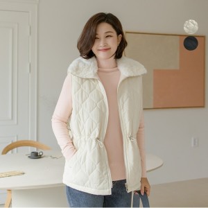 김여사 의류 에디 퍼카라 퀼팅 조끼 엄마옷 마담옷 중년여성 40대 50대