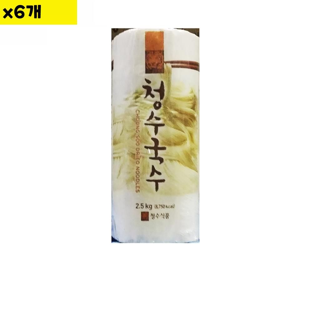 식자재 두루포장 소면국수 청수 2 5Kg x6개