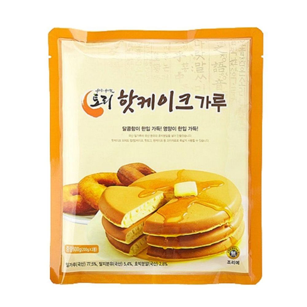 토리식품 토리식품 토리식품 우리밀 핫케이크가루 600g 200g x3봉