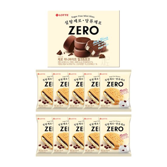 디씽컴퍼니 제로 아이스 미니바이트 10개입 제로 아이스 모나카 10개