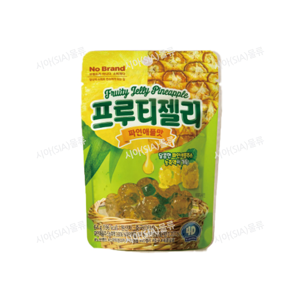 노브랜드 No Brand 프루티젤리 파인애플맛 64g 6개