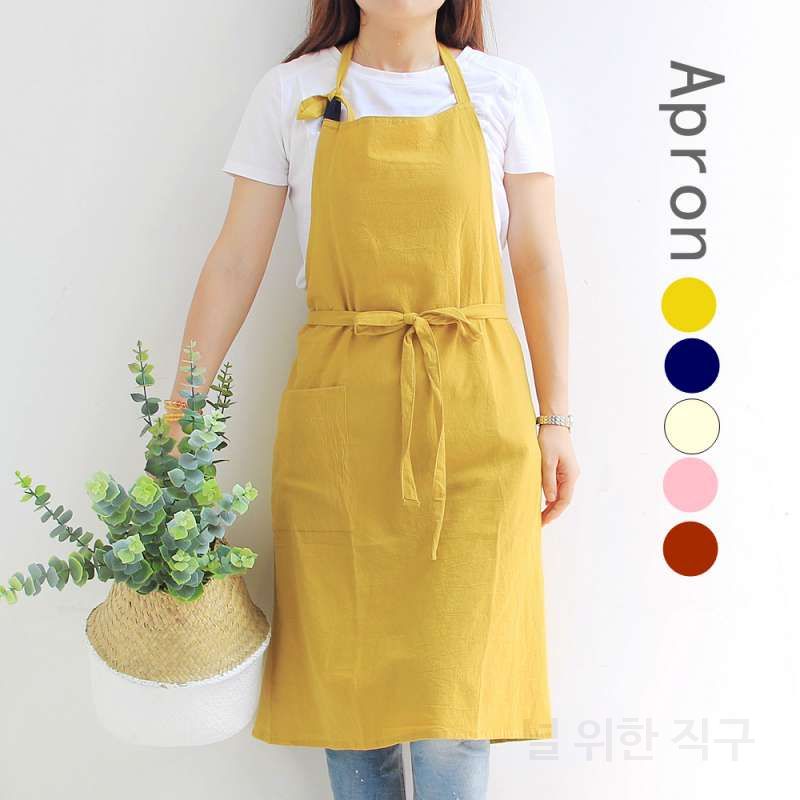 플로리스트 원피스앞치마 바리스타 공방 앞치마 원예 카페 꽃집 화원 꽃가게 원피스형 바리스타앞치마