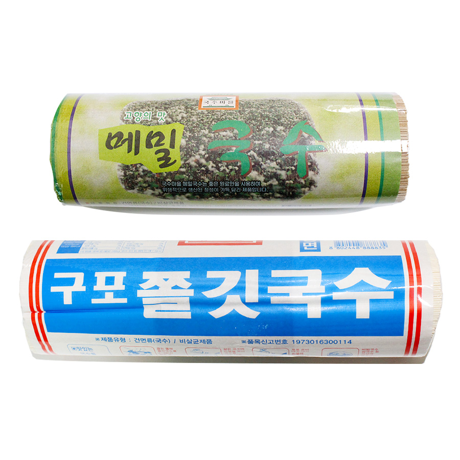 금성제면 국수마을 구포쫄깃국수 중면 1 4kg 메밀국수 1kg