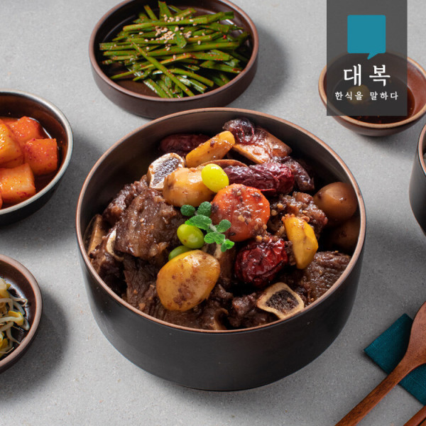 대복 한식 명가 소갈비찜 500g x2팩 S등급 등갈비 고온고압 부드러운 육질