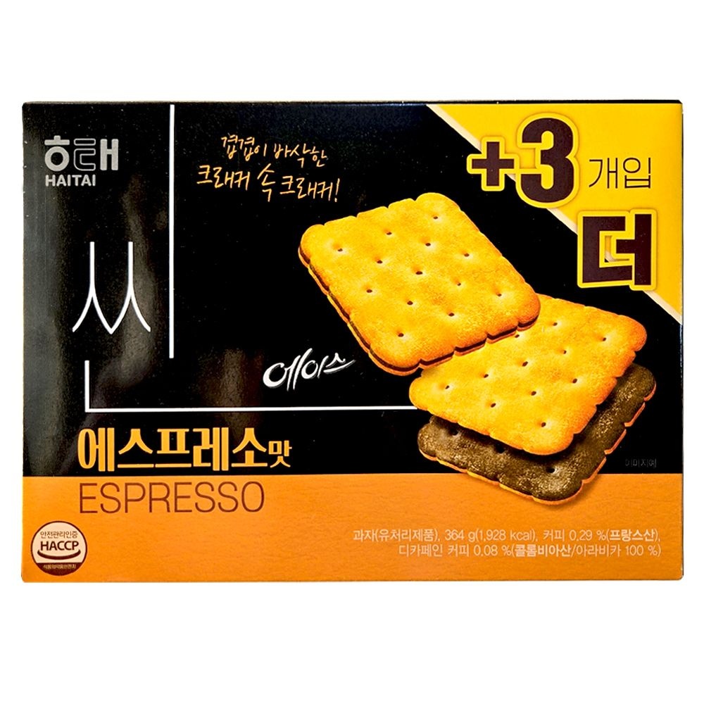 해태 에이스 씬 에스프레소맛 364g 커피 과자 간식