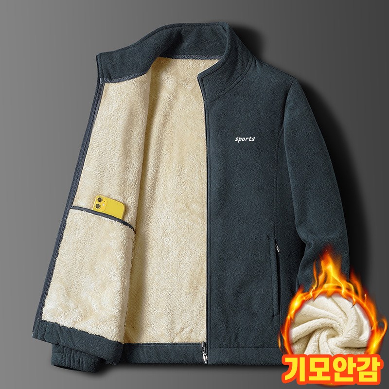 BWDYU다있슈몰 남성 양털 후리스 집업 플리스 스포츠 자켓 가을 겨울 남성 도톰한 점퍼 상의