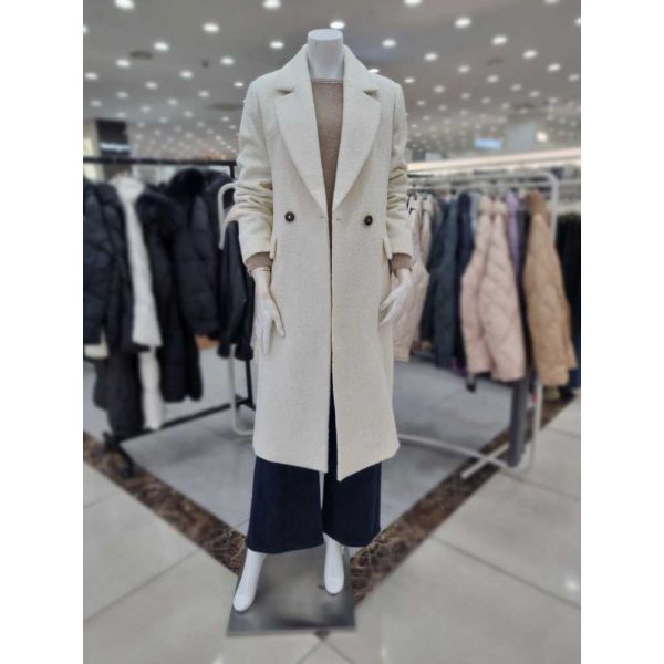 더아이잗 더아이잗 알파카 울 더블 브레스트 코트 IN 55 T077600