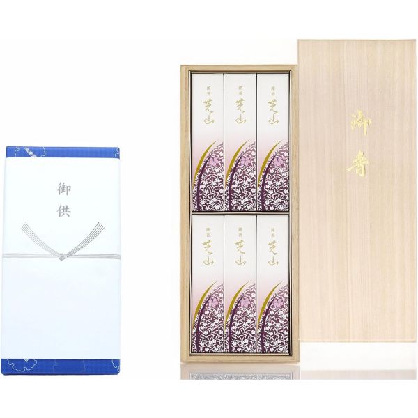 3364251 법당향 절향 사찰향 불교향 인센스 명향 시바산 오동나무 상자 6상자 들이선향 세트 연기가 적은