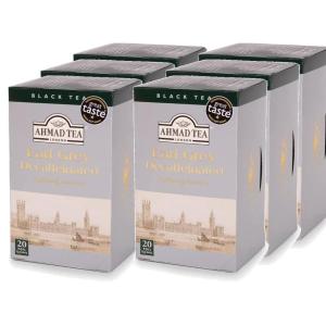 아마드 티 디카페인 얼그레이 디카프 블랙티 홍차 20티백 x 6 영국배송 Ahmad Tea Decaffeinated Earl Gr