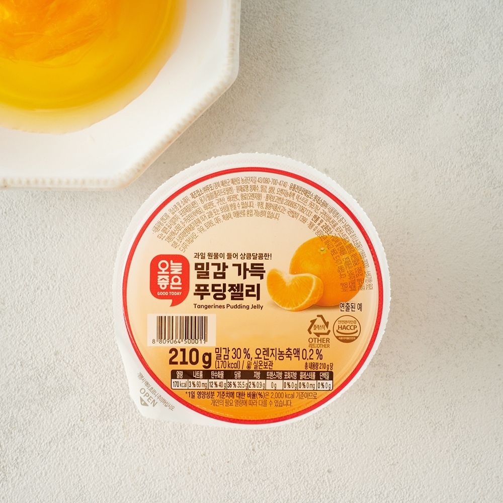 오늘좋은 오늘좋은 밀감 가득 푸딩젤리 210G