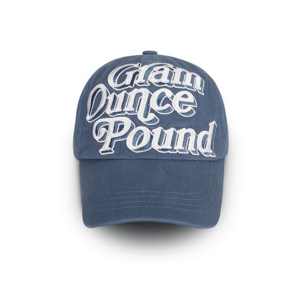 그램아운스파운드 메온셀 GRAM OUNCE POUND 70S Logo 6-Panel CapWashed