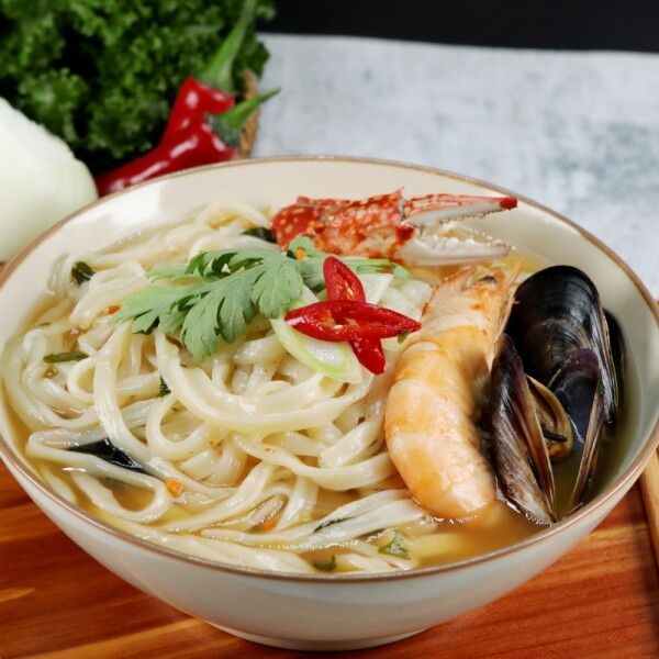 강릉 얼큰 장칼국수 12인분-생칼국수면 6인분 해물스프 6봉