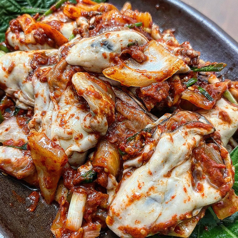 생굴무침 통영 생굴 무침 굴보쌈 400g