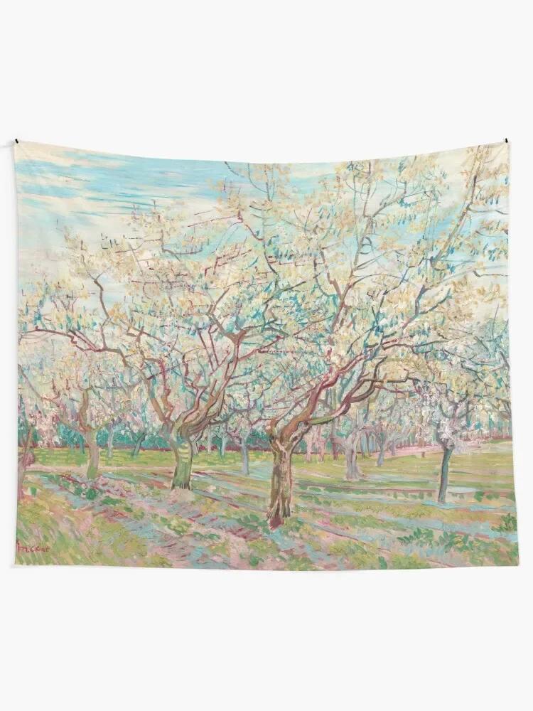 흰색 과수원 빈센트 반 고흐 태피스트리 장식 그림