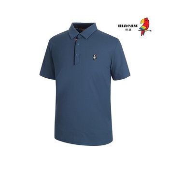 마코 남성 엠보 패턴 카라 반팔 티셔츠 MMM2TS82 P388577224
