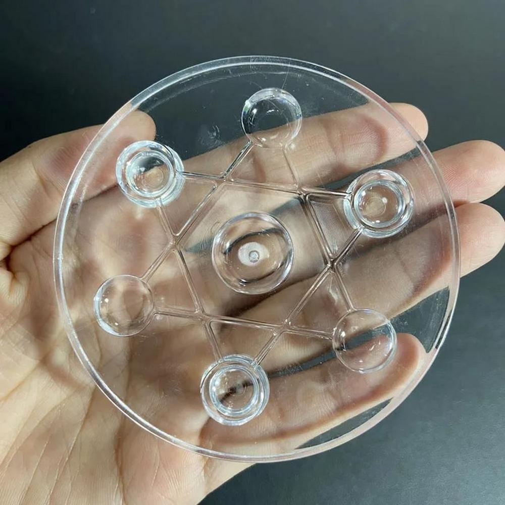 칠성판 재질 아크릴 플라스틱 크리스탈볼 칠성진 행운의 별 장식품 1개 1 Diameter