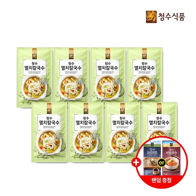 청수식품 청수식품 청수 멸치칼국수 1인분 110g 8개입 메밀면141g or 비빔국수145g 8개