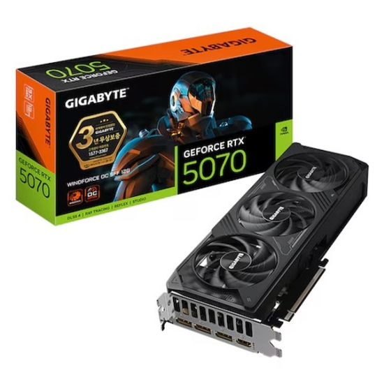 기가바이트 기가바이트 지포스 RTX 5070 WINDFORCE OC SFF D7 12GB 제이씨현