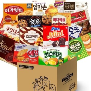 스낵24 인기간식 사무실 꽉꽉 박스과자세트 14P