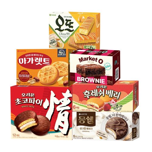 파이류 6종 과자세트 초코파이 브라우니 마가렛트 오뜨 등
