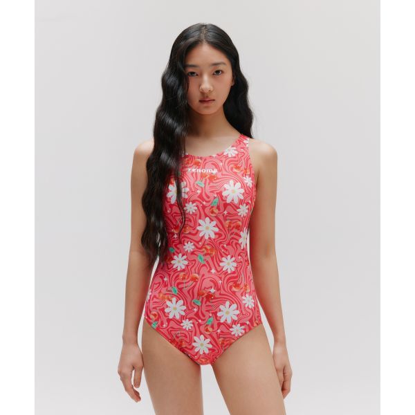 레노마 RENOMASWIM 여성 체리플라워 U백 원피스수영복 RN-LS2E508-RD 850645