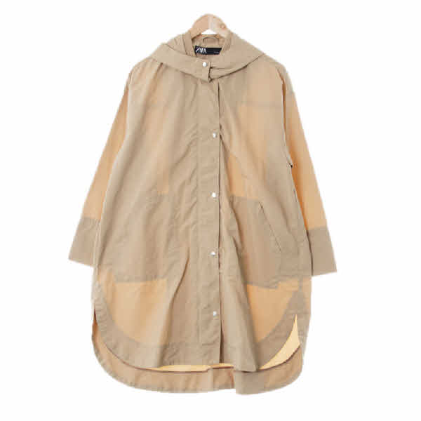 자라 자라 6214 ZARA 부드러운모카 릴렉스핏롱후드자켓 S 택사이즈 S 상세사진 참조 베이지계열